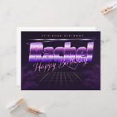 Carte Rachel Prénom (Devant/Arrière en situation)