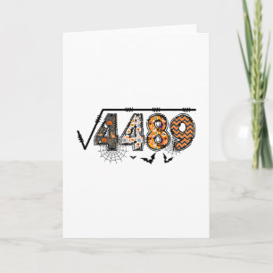 Carte Racine Carrée De 4489 Drôle D'Halloween 67 Mème Ma
