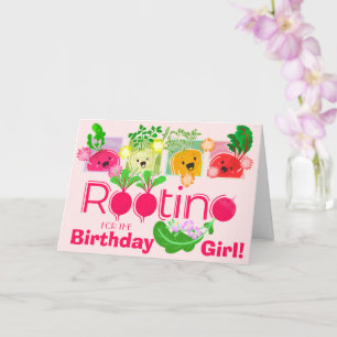 Carte Racine pour la fille d'anniversaire Motivation