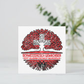 Carte Racines de l'arbre albanais Suisse (Debout devant)