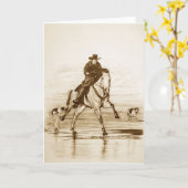 Carte Racing Thunder_sepia (Fleur jaune)