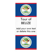 Carte Rack avec Drapeau Belize (Devant)