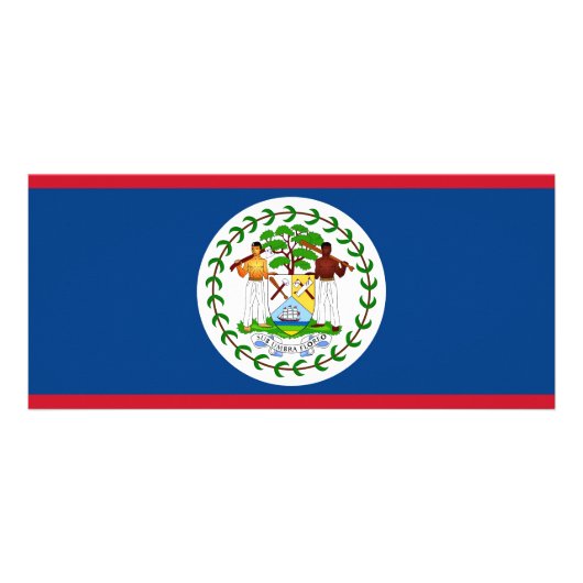 Carte Rack avec Drapeau Belize (Dos)