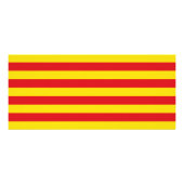 Carte Rack avec Drapeau Catalonia (Dos)
