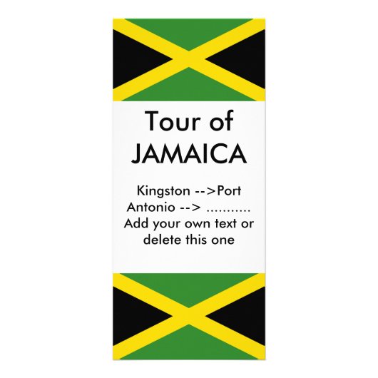 Carte Rack avec Drapeau de Jamaïque (Devant)