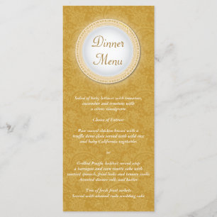 Carte Rack Baroque Golden Plaque Menu