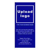 Carte rack bleue pour entreprise (Devant)