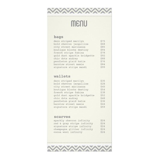 Carte rack Cute Chevron Stripes (Dos)