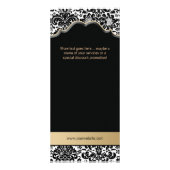 Carte Rack Damask Beige Floron Salon Spa Mode (Dos)