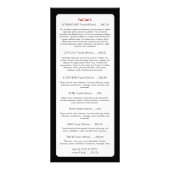 Carte rack de barre de cire personnalisée (Dos)