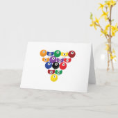 Carte Rack de boules de billard (Fleur jaune)
