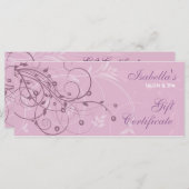 Carte rack de conception florale (Devant / Derrière)