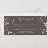 Carte rack de conception florale (Dos)