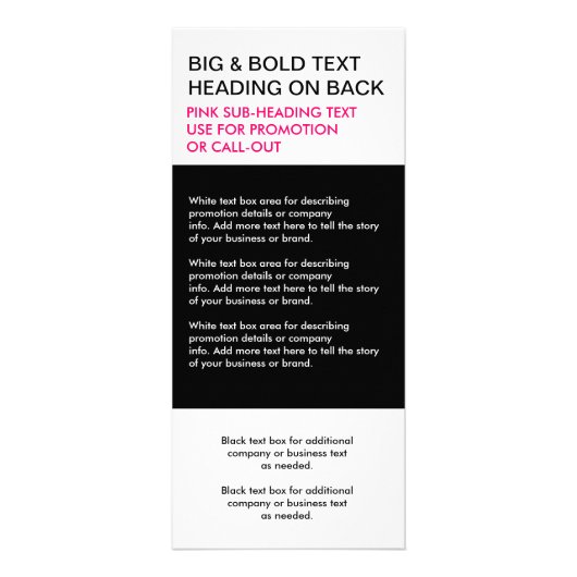 Carte Rack DE FILLES EN NOIR ET BLANC (Dos)