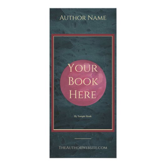 Carte Rack de l'auteur avec espace pour la couvert (Devant)