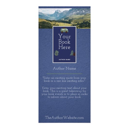 Carte rack de promotion de livre inspirée Dickens (Devant)