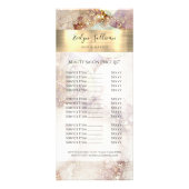 Carte rack de tarification de l'aquarelle et de l' (Devant)