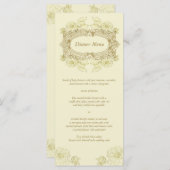 Carte Rack du menu Frame Antique (Devant / Derrière)