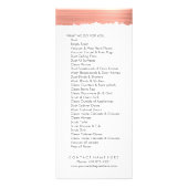 Carte rack du menu Service personnalisable (Dos)