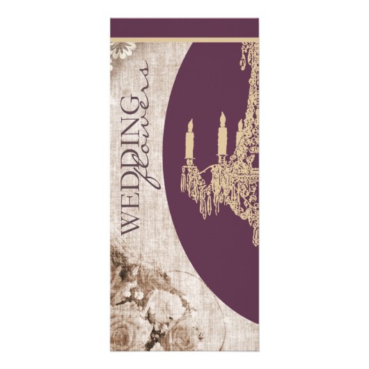 Carte rack du planificateur de mariage Vintage (Devant)