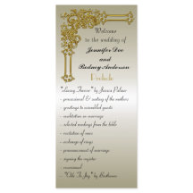 Carte rack du programme de mariage