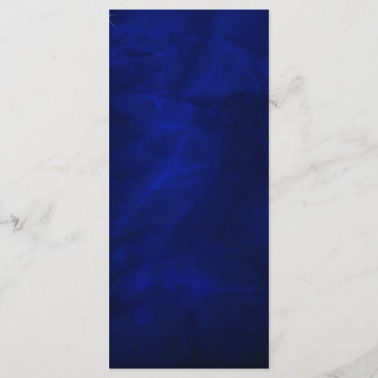 Carte Rack du programme de mariage étoilé bleu (Dos)