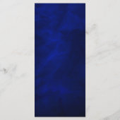 Carte Rack du programme de mariage étoilé bleu (Dos)