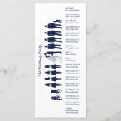 Carte rack du programme de mariage Silhouettes sim (Dos)