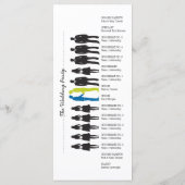 Carte rack du programme de mariage Silhouettes sim (Dos)