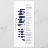 Carte rack du programme de mariage Silhouettes sim (Dos)