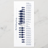 Carte rack du programme de mariage Silhouettes sim (Dos)