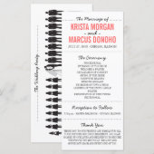 Carte Rack du programme de mariage Silhouettes sim (Devant / Derrière)