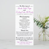 Carte Rack du programme de mariage Silhouettes sim (Debout devant)