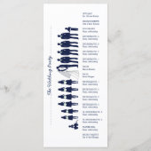 Carte rack du programme de mariage Silhouettes sim (Dos)