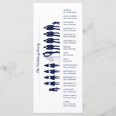 Carte rack du programme de mariage Silhouettes sim (Dos)