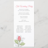 Carte rack du programme Rose rouge peint (Dos)