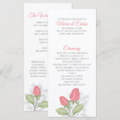 Carte rack du programme Rose rouge peint (Devant / Derrière)