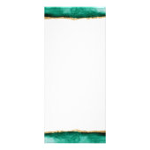 Carte Rack Emerald Green Et Gold Watercolor (Dos)