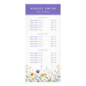 Carte rack fleur sauvage (Dos)