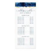 Carte Rack Marine Blue Et Gold Watercolor (Dos)