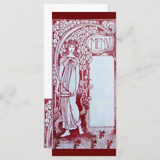 CARTE RACK MENU 2 DU RESTAURANT (Devant / Derrière)