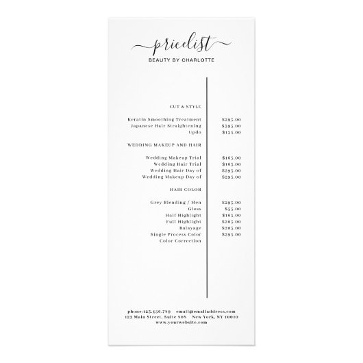 Carte rack moderne (Devant)