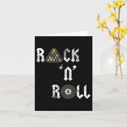 Carte Rack N Roll Fundy Pool Billard Cue Sports Huit (Fleur jaune)