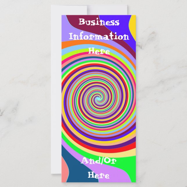 Carte rack Signet Swirl multicolore (Devant)