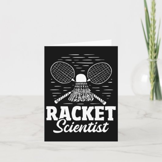 Carte Racket Scientist - Joueur de Badminton Athlete Shu (Devant)
