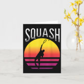 Carte Racket Squash Ball Squash Court Badminton (Fleur jaune)
