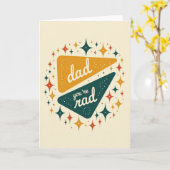Carte Rad Dad Retro Starburst (Fleur jaune)
