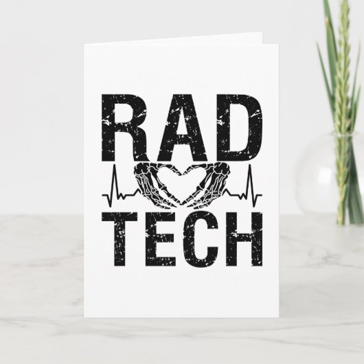 Carte Rad Tech Medicine Technologist Xray Radiology Tech (Devant)