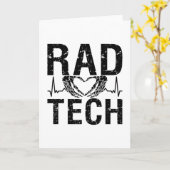 Carte Rad Tech Medicine Technologist Xray Radiology Tech (Fleur jaune)