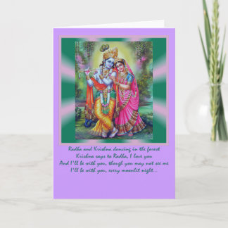 Carte Radha Krishna